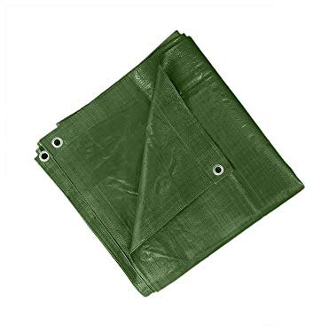 All4All wasserdichte Abdeckplane – Gewebeplane - UV-beständige Plane für Garten, Outdoor, BAU & Lager – Robuste Schutzplane – Abdeckung - Grün 120g - 10x10m - 120/160/80g/m33
