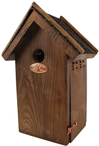2 Stück Rivanto® Nistkasten Blaumeise mit Bitumen Dach, 12 x 17 x H27 cm, Vogelhaus