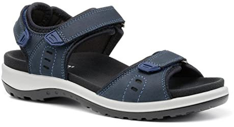 Hotter Walk II Wide Damen Sandalen & Flip Flop Navy, 37 EU Weit