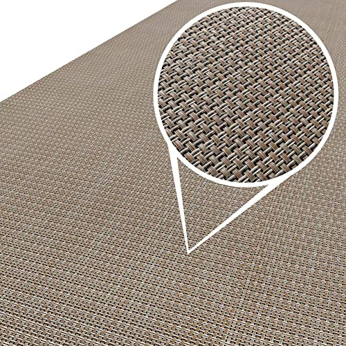 ANRO Läufer In-/Outdoor Teppich wasserfest Balkon Teppich auch für Balkon und Terasse Flur Bodenmatte wetterfest Beige Braun Abwaschbar 280 x 67cm
