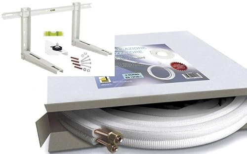 KIT tuyaux en cuivre climatiseur 1/4 3/8 3 mt raccords support tuyau de condensat climatisation