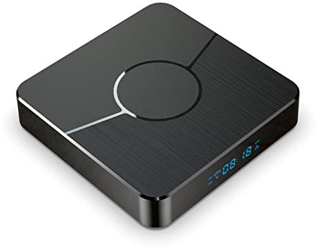 Lihuzmd TV Box, Android 11.0 Smart TV Box 4K Amlogic S905W2 Quad Core Set Top Box VP9 H.265 2.4/5Ghz WiFi 100M HD Media Player, Puertos USB,4GB+64GB