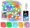 Luces de hadas LED Alambre de cobre, Luces de hadas de color de sueño USB IP65 con control remoto Sincronización de música Luces de luciérnaga para fiesta, Navidad, bricolaje, etc.