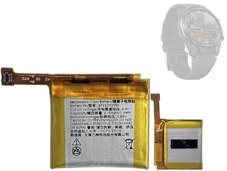 HIGHAKKU Batteria di ricambio SP452929SF compatibile con Tic-Watch Pro 4G Smartwatch Watch Fitness Bracelet