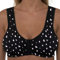 Liv Lingerie GEMM Front Fastening Cotton Rich Bra for Ladies Women Non Wired Post Surgery Soft Stretch in Multiple Colour Choices Regular to Plus Sizes Easy Open Comfort Wirefree (44, Black Heart)
