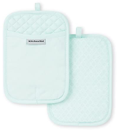 KitchenAid Asteroid Topflappen, 2er-Pack, Mineralwasser, 17,8 x 25,4 cm