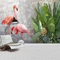 YXTSmurals Grün Blätter Flamingo Fototapete 3D Effekt 3D Panorama Wandbild Selbstklebende Wandtapete Wohnzimmer Kinderzimmer Wanddeko Tapete Art Poster Tv Hintergrund Wandbilder