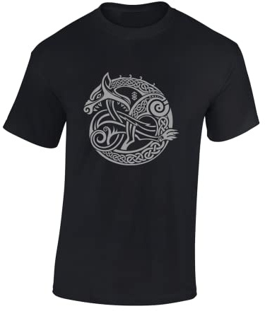 Crown Designs Serpent Celtic Cool Premium Quality Regular Fit T-Shirt Top for Men and Teens