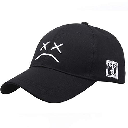 Lil Peep Baseballmütze Trauriges Gesicht Muster Papa Hut Hip Hop Hut Golf Damen Männer Bestickte Baumwolle Snapback Kappe Sonnenschutz