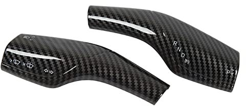 Y Carbon Fiber Pattern Column Gear Shift Cover Steering Wheel Interior Protection Accessories Trim Replacement