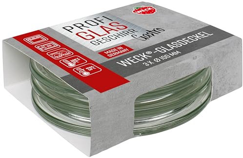 Weck 3er Set Gastropack 100 mm Gourmetdeckel (perfekte Kreationen, Backofengeeignet, Spülmaschinengeeignet, Stabilität, Gourmetgläser, Deckel) 76130