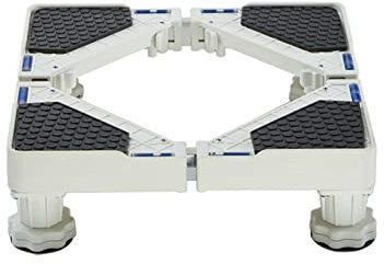 YHJZSM Mini Refrigerator Stand with 4/8/12 Strong Legs Height 3.5-4.5 Washing Machine Stand Holder Adjustable length/width 12-19 Fridge freezer stand Base for dishwasher ice maker (4