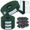 Sorton® Kit de Lamelles Occultation, Brise Vue Grillage Rigide pour Occultant Cloture, Bande Brise Vue Brise Vue PVC, Lamelle Occultante Grillage Rigide, Bande Occultante 46MM x 280M+400Clips-RAL6005