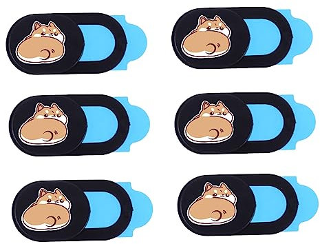 BESTonZON 6pezzi Copertura Webcam Privacy Ultra Sottile Protezione Per Laptop e Dispositivi Portatili Design Antipeeping e Antihacking Facile Installazione e Utilizzo Casual Adatta Notebook