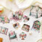 Scrapbooking Stickers Set 60pcs Scrapbook Zubehör Aufkleber Vintage Stickers Aesthetic Kutsche, Auto, Tasse Sticker für Fotoalbum,Scrapbooking,Calendar(Viktorianische Hofserie)