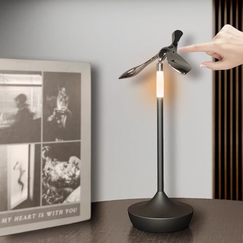Rechargeable Cordless LED Table Lamp, Battery Powered Lamp with Bird Bottle Opener,3 Color Touch Lamps, Dimmable Bedside for Home Art Deco Lamps, Indoor, Outdoor, Dining, Bar, Living Room, Bedroom