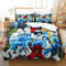 Rochile Smurfs Bettwäsche Mikrofaser-Polyester Bettwäsche Set Für Mädchen Jungen 3D Druck Bettbezug Kissenbezug Dekoration Mit Reißveschluss Single（140x200cm）