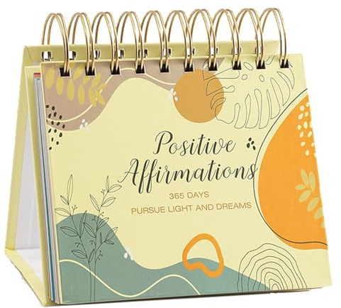 Täglicher Kalender mit motivierenden Zitaten – 2025 Flip-Desk-Planer, täglicher Kalender mit positiven Affirmationen | Achtsamkeits-Tischkalender, Achtsamkeitsgesetzkalender
