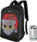 URBANFEEL Mochila LED Inteligente con Pantalla Digital Programable, Control por App Móvil, Negro