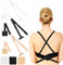CIATBYYJ 3 Pcs Low Back Bra Converter & Bra Strap Extender Converter, Adjustable Backless Bra Strap Extenders One Size Fits All