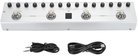 Multi -Effekt -Bass -Gitarren -Pedal Digital wiederaufladbarer E -Gitarren -Effektor mit 36 Tönen 9 Amp 8 IR für Live -Performances Studioaufnahme tragbares Design in 3000 -mAh