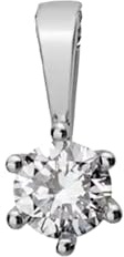 Lyomi Damen Anhänger 585/- Gold 0,9cm Glänzend Diamant Lab Grown weiß 0,20ct. 067340216-1