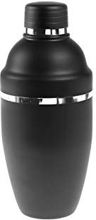 The Bars 005723 Shaker Small, Acciaio Inox, Nero, CC 500, Made in Italy