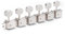 Gotoh Locking Vintage Oval Knauf Linkshänder, 6 Tuner, Nickel