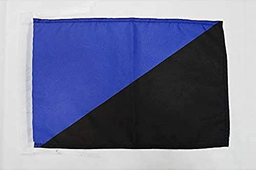 AZ FLAG - Flagge Anarchotranshumanismus - 45x30 cm Mit Kordel - Anarchie Fahne 30 x 45 Cm - Flaggen