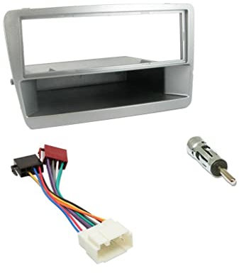 Inex Facia Fitting Kit Panel Silver 1 DIN Car CD Stereo Radio IX-FK-HD-100