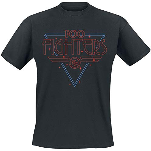 FOO Fighters Men's Black Disco Outline Slim Fit T-Shirt Black