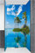 ARTland Duschrückwand Eck mit Motiv Alu Rückwand Dusche Bad Verkleidung wasserfest Duschwand Größe personalisiert 3 Segmente Strand Karibik Insel Palme Meer T5MX
