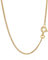 NKlaus 65cm Panzerkette 333 Gelbgold 8 Karat elegante Halskette filigrante Breite 1,2mm Collier 2,6g schwer 8984