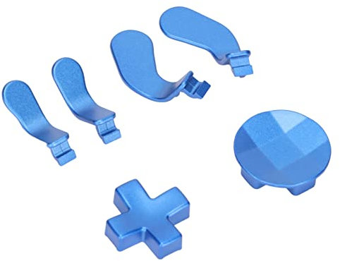 Kit Elite pour Accessoire de Manette One Elite, 4 Palettes, 2 D-Pads en Métal, Pièces de Rechange en Acier Inoxydable pour Manettes Elite Series 2 et One (Bleu)