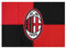 Bandiera Milan Ufficiale Rosso Nera Motivo a Scacchi Poliestere Prodotto su Licenza ( Misura Grande - 140x100 )