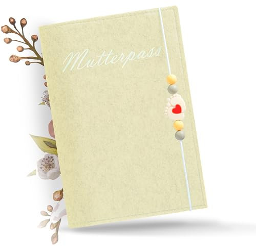 ONE+PLUS® Schutzhülle für Mutterpass & U‑Heft – Geschenk Schwangerschaft – Nachhaltig & Handgemacht – Organizer für Ultraschallbilder