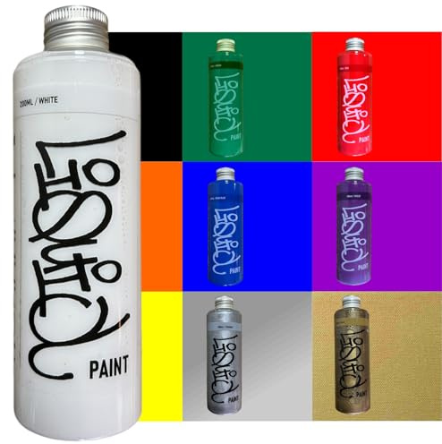KLAMOTTEN STORE Nachfüllfarbe Pink 200ml Flasche Lack auf Alkoholbasis - hochglänzend - Dope Liquid