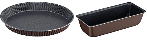 Tefal Perfectbake Moule A Tarte 30cm Aluminium 100% Recyclé J5548402, fabriqué en France & Perfectbake Moule A Cake 26cm Aluminium 100% Recyclé J5547202, fabriqué en France
