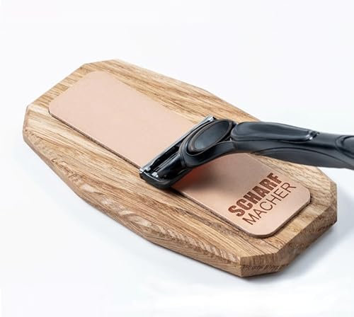 SCHARFMACHER Rasierklingenschärfer, hält Ersatzklingen von Nassrasierern länger scharf