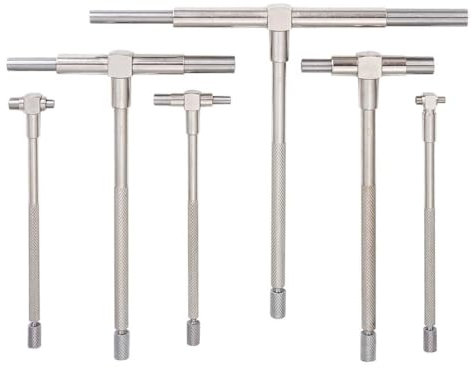Lancoon Calibro Telescopico da 6 Pezzi, T Foro Calibro con 8-150mm Regolabile Alta precisione Acciaio Inossidabile per Misura Interna Rapida del Foro