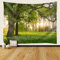 Epinki Baum des Lebens Wandteppich, Wandbehang Wandtuch Park Waldland, Wandteppich Psychedelic Wald Wanddeko für Schlafzimmer Wohnzimmer Wohnheim, Grün, 350x256CM
