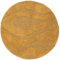 RugVista Badematte Breeze, ∅ 90 cm, Rund, Mittelflor, Anti-Rutsch, Moderner Badteppich, Maschinenwaschbar bis 30°C, 100% Baumwolle, Gelb