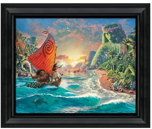 Thomas Kinkade Disney Moana - 16 x 20 Brushstroke Vignette