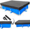 Poolabdeckung Rechteckig 400 x 210 cm Schwimmbad Abdeckung Rechteck Schwimmbad Abdeckungen Sommer & Winter Solar mit Schnüre über Dem Boden Haltbare Heavy-Duty-Staubdicht Regendicht.