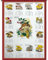 Stoffkalender Wandkalender, diverse Motive, 45 x 65 cm, Baumwolle, inkl Stab und Kordel (0169-Pilze 2025)