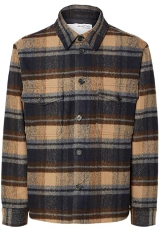 Selected Homme Herren Slharchive Overshirt Noos Hemdjacke (1er Pack)