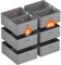 Lifewit Groß 6er Set Aufbewahrungsboxen, faltbarer Kleiderschrank Aufbewahrungskorb mit EntfernbareTrennwand, Aufbewahrungsschublade aus Stoff mit Griff für Kleidung, Hosen, Socken, 50 x 40 x 20 cm