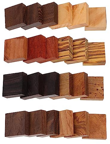 SEWACC 48 Stk Ring aus Holz bastelkasten bastelmaterial schmuck machen holzstücke Holzdekoration Hartholz Ring unfertige Rohlinge Schüsseln Anhänger DIY-Material holzblock selber machen
