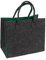 Mojawo XL Filztasche Tragetasche Tasche Einkaufstasche Zeitungstasche Shopper Bag Schriftzug 45x20x30cm, Farben:Grün