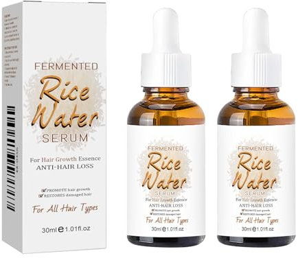 Haaröl, 2 Stück Haarpflegeöl mit Reis-Extrakt, Hair Care Oil, Stärkendes für Gesundes Haarwachstum, als und Haarkur, Wird Verwendet, um das Haar zu Stärken und Geschädigtes Haar zu Reparieren